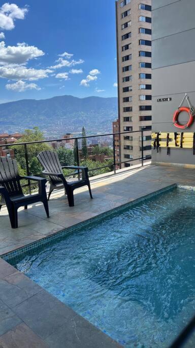 Apartamento De Lujo Con La Mejor Vista De Medellin Διαμέρισμα Εξωτερικό φωτογραφία